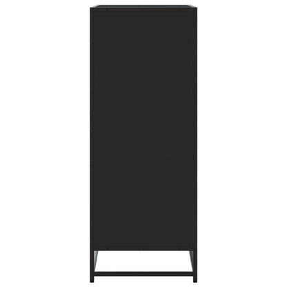 Shoe Cabinet Black 75x38x97.5 cm Engineered Wood and Metal