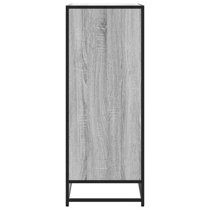 Shoe Cabinet Grey Sonoma 75x38x97.5 cm Engineered Wood and Metal