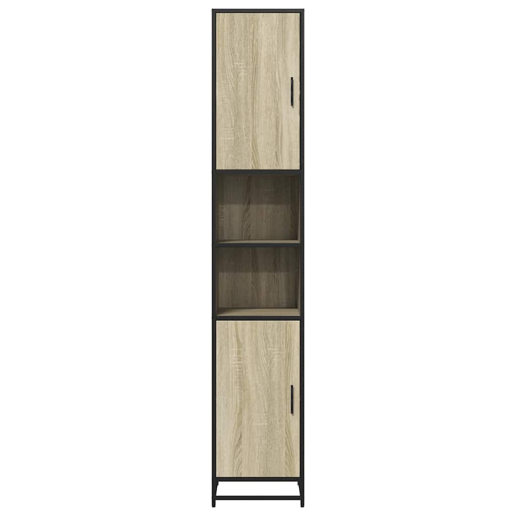 Bathroom Cabinet Sonoma Oak 35x37.5x188.5 cm