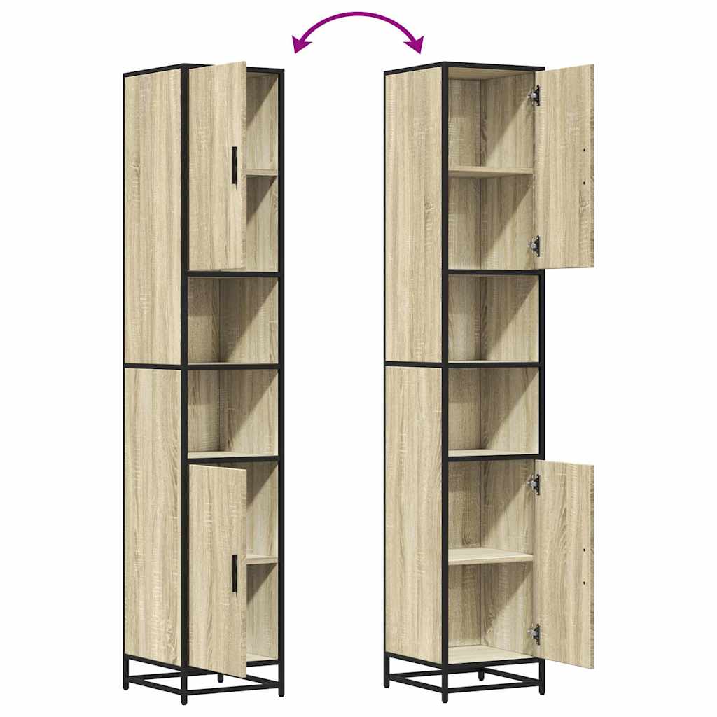 Bathroom Cabinet Sonoma Oak 35x37.5x188.5 cm