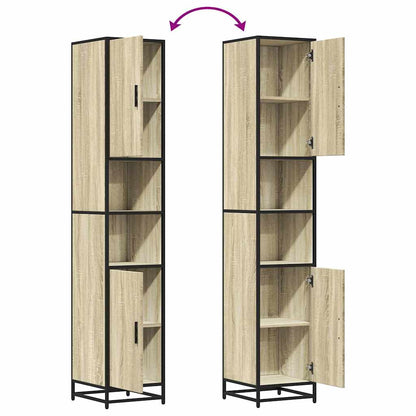Bathroom Cabinet Sonoma Oak 35x37.5x188.5 cm