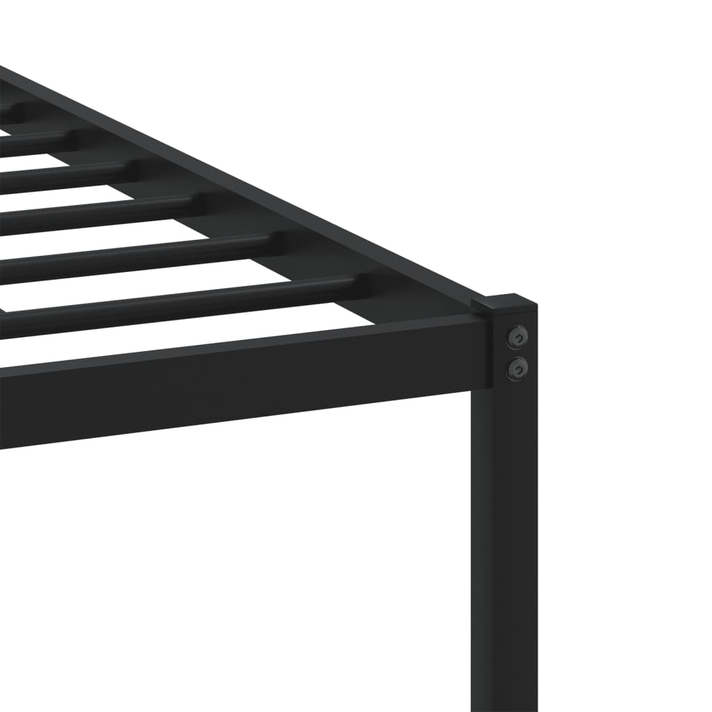 Metal Bed Frame without Mattress Sonoma Oak 200x200 cm