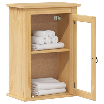 Bathroom Wall Cabinet "Corona" 45x27x64,5 cm Solid Wood Pine