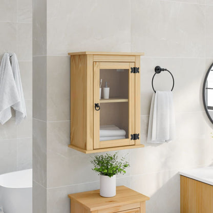 Bathroom Wall Cabinet "Corona" 45x27x64,5 cm Solid Wood Pine