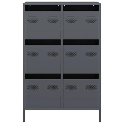 Highboard Anthracite 68x39x101.5 cm Steel