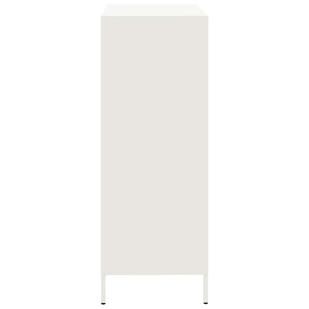 Highboard White 68x39x101.5 cm Steel