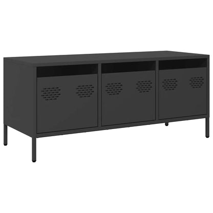 TV Cabinet Black 101,5x39x43,5 cm Cold-rolled Steel
