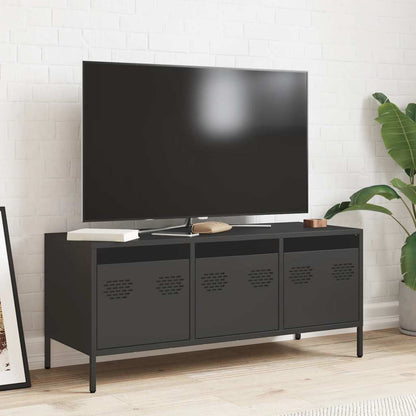 TV Cabinet Black 101,5x39x43,5 cm Cold-rolled Steel