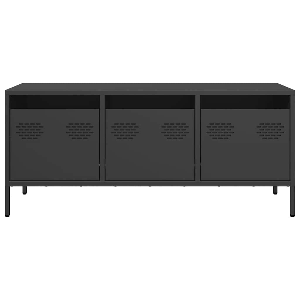 TV Cabinet Black 101,5x39x43,5 cm Cold-rolled Steel
