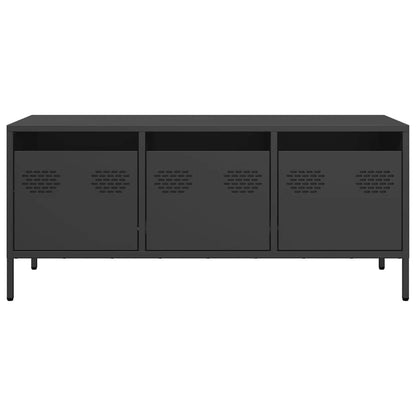 TV Cabinet Black 101,5x39x43,5 cm Cold-rolled Steel