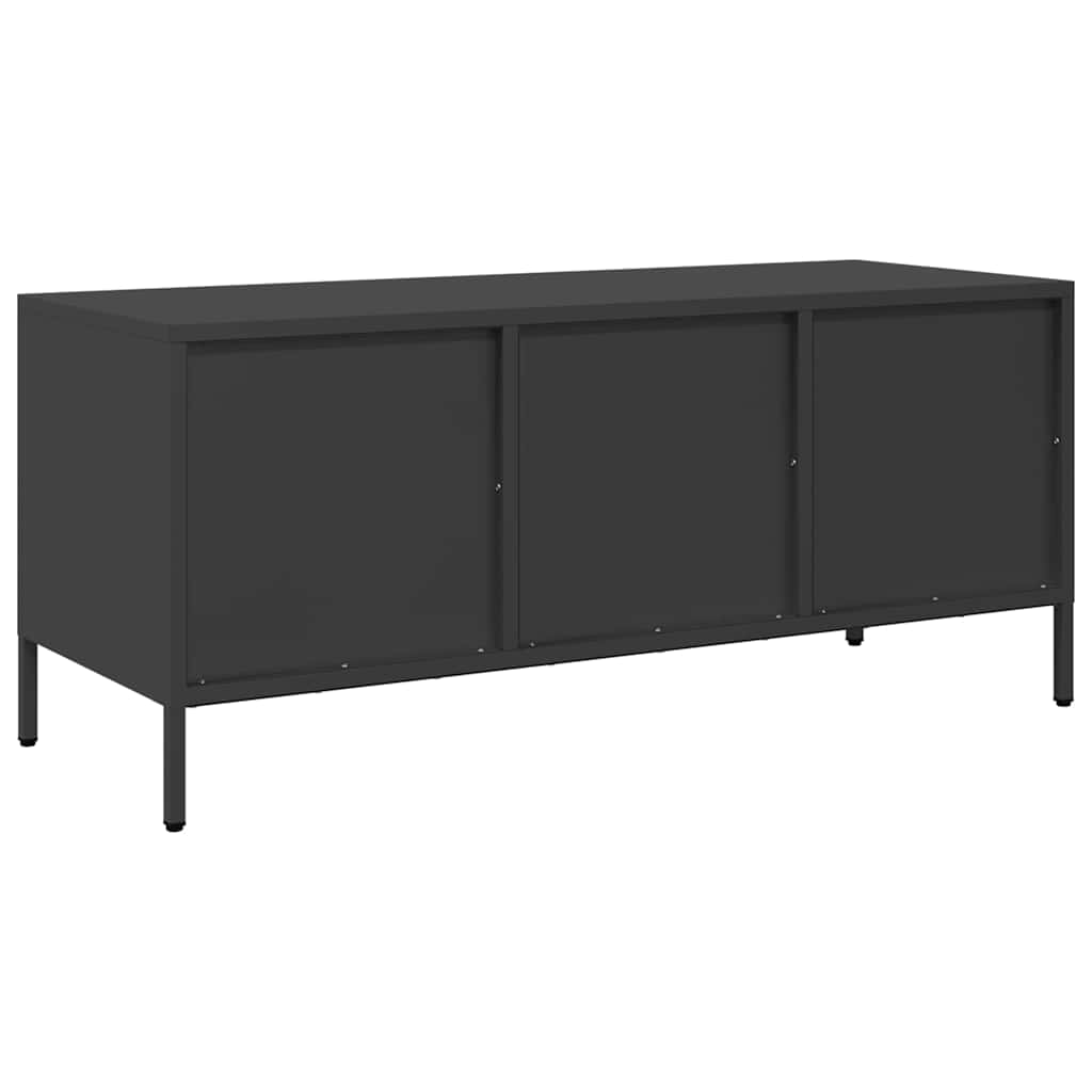 TV Cabinet Black 101,5x39x43,5 cm Cold-rolled Steel