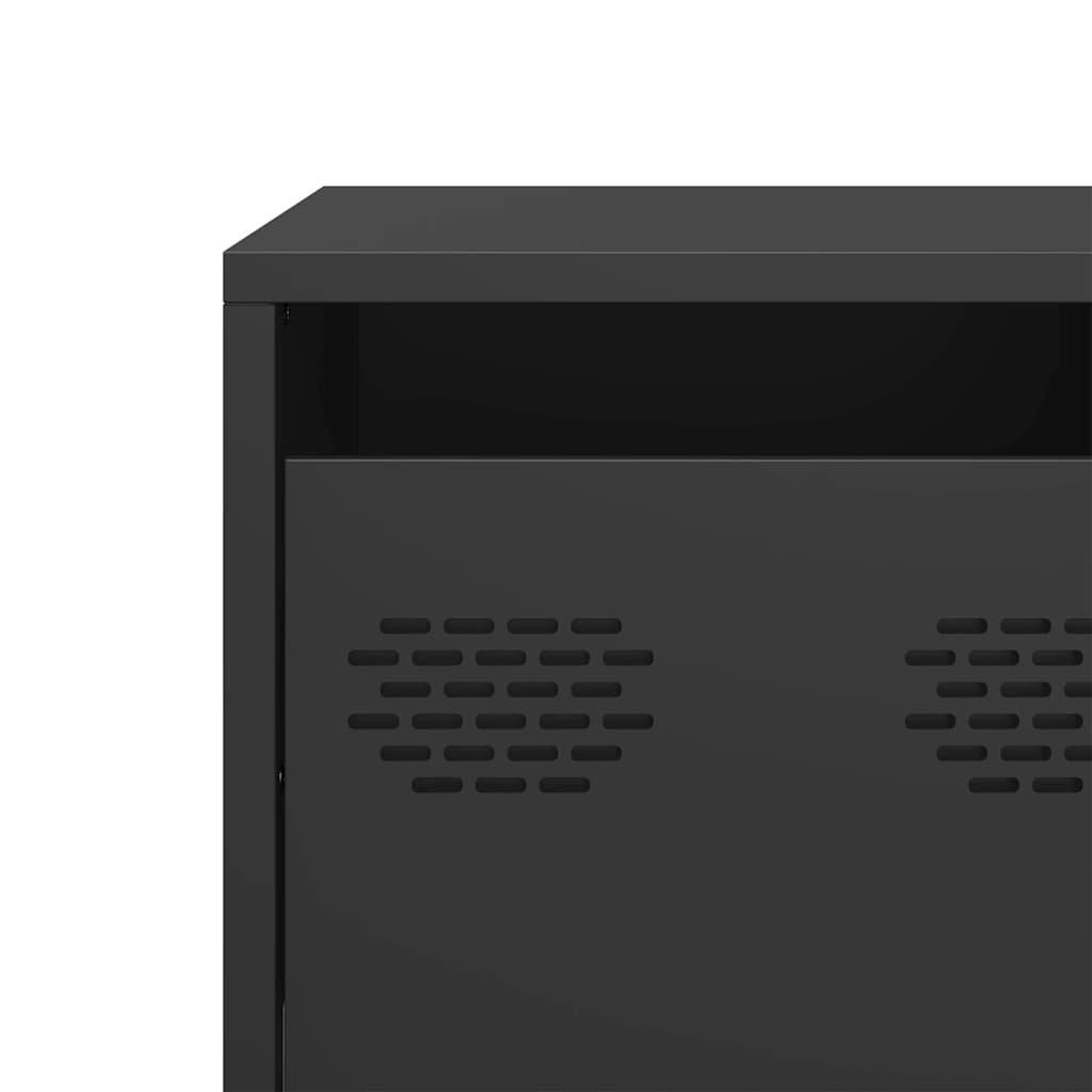 TV Cabinet Black 101,5x39x43,5 cm Cold-rolled Steel