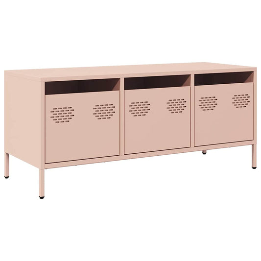 TV Cabinet Pink 101,5x39x43,5 cm Cold-rolled Steel