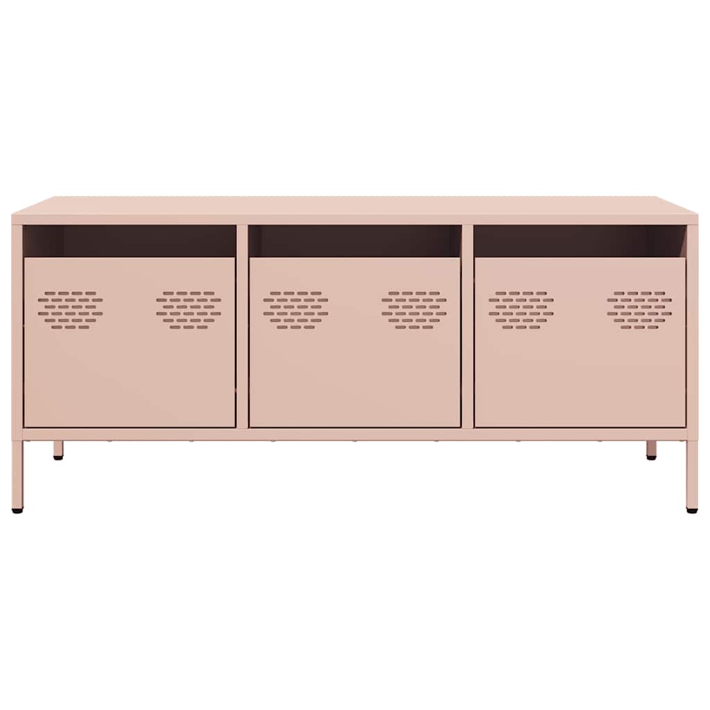TV Cabinet Pink 101,5x39x43,5 cm Cold-rolled Steel
