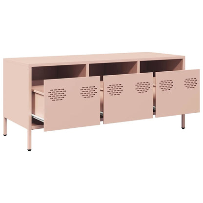 TV Cabinet Pink 101,5x39x43,5 cm Cold-rolled Steel