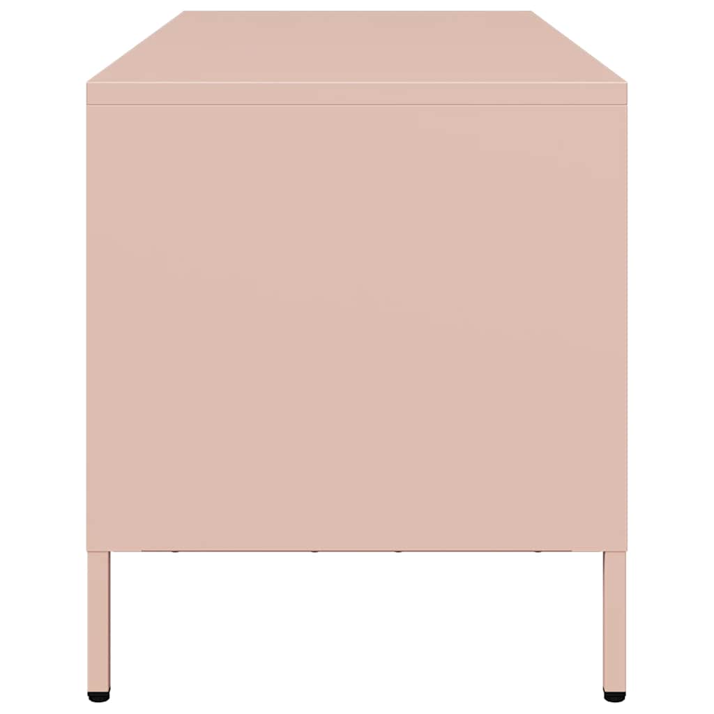 TV Cabinet Pink 101,5x39x43,5 cm Cold-rolled Steel