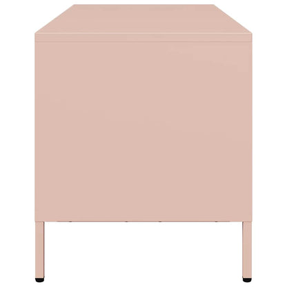 TV Cabinet Pink 101,5x39x43,5 cm Cold-rolled Steel