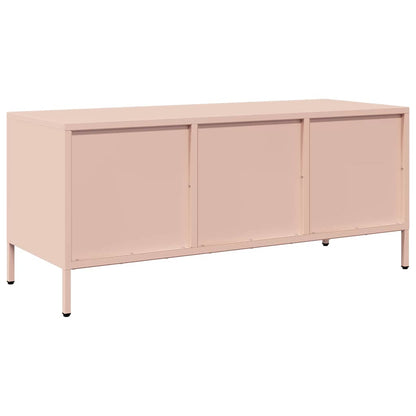 TV Cabinet Pink 101,5x39x43,5 cm Cold-rolled Steel