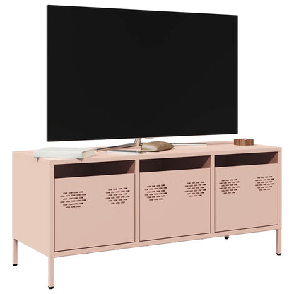 TV Cabinet Pink 101,5x39x43,5 cm Cold-rolled Steel
