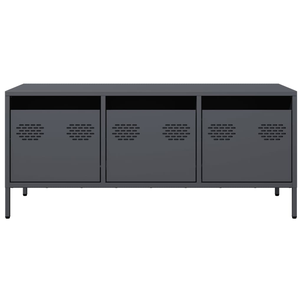 TV Cabinet Anthracite 101,5x39x43,5 cm Cold-rolled Steel