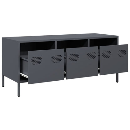 TV Cabinet Anthracite 101,5x39x43,5 cm Cold-rolled Steel