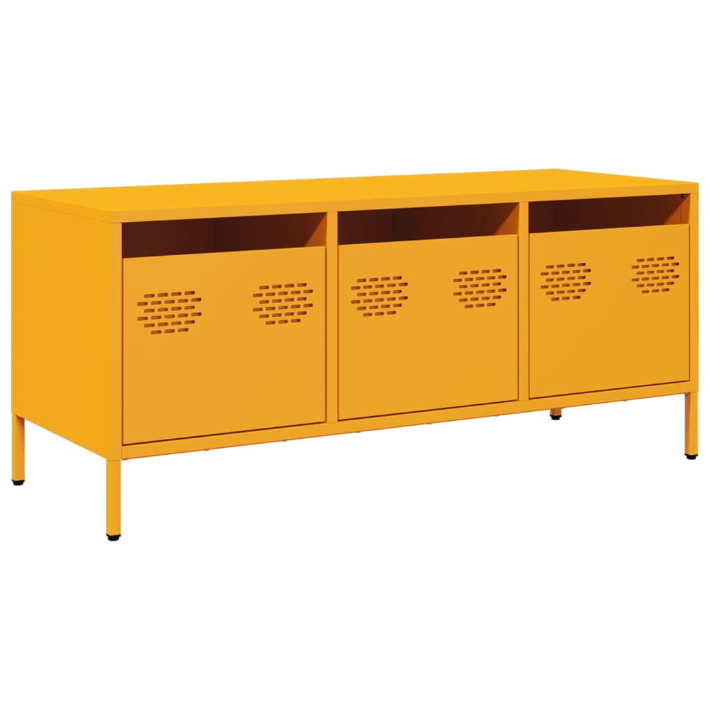 TV Cabinet Mustard Yellow 101,5x39x43,5 cm Cold-rolled Steel