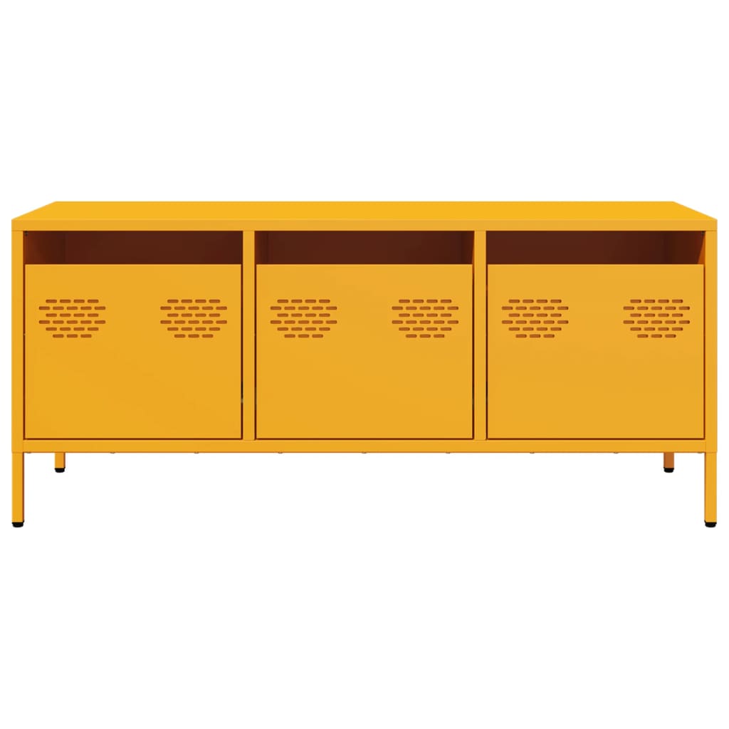 TV Cabinet Mustard Yellow 101,5x39x43,5 cm Cold-rolled Steel
