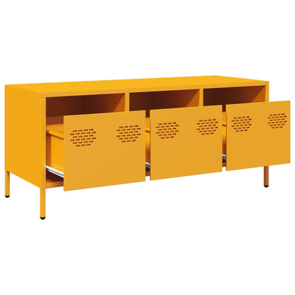 TV Cabinet Mustard Yellow 101,5x39x43,5 cm Cold-rolled Steel