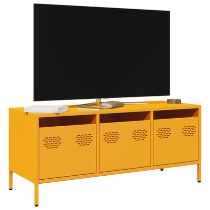 TV Cabinet Mustard Yellow 101,5x39x43,5 cm Cold-rolled Steel