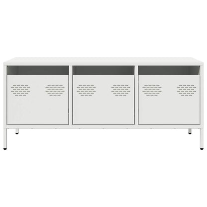 TV Cabinet White 101,5x39x43,5 cm Cold-rolled Steel