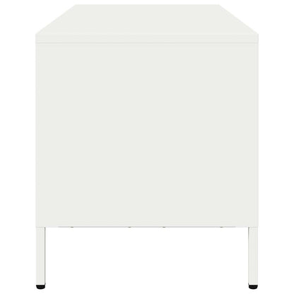 TV Cabinet White 101,5x39x43,5 cm Cold-rolled Steel
