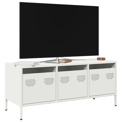 TV Cabinet White 101,5x39x43,5 cm Cold-rolled Steel
