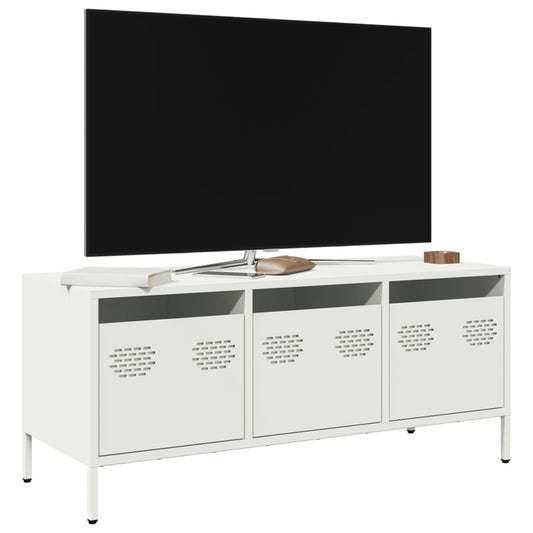 TV Cabinet White 101,5x39x43,5 cm Cold-rolled Steel