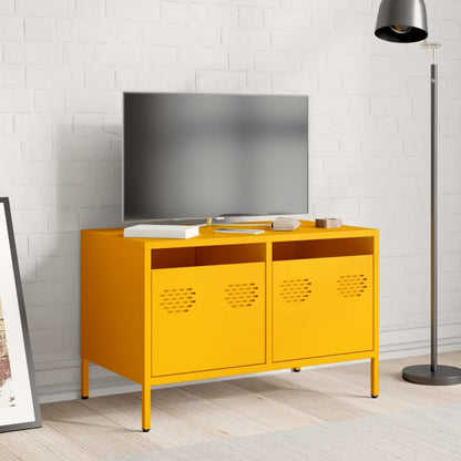 TV Cabinet Mustard Yellow 68x39x43,5 cm Cold-rolled Steel