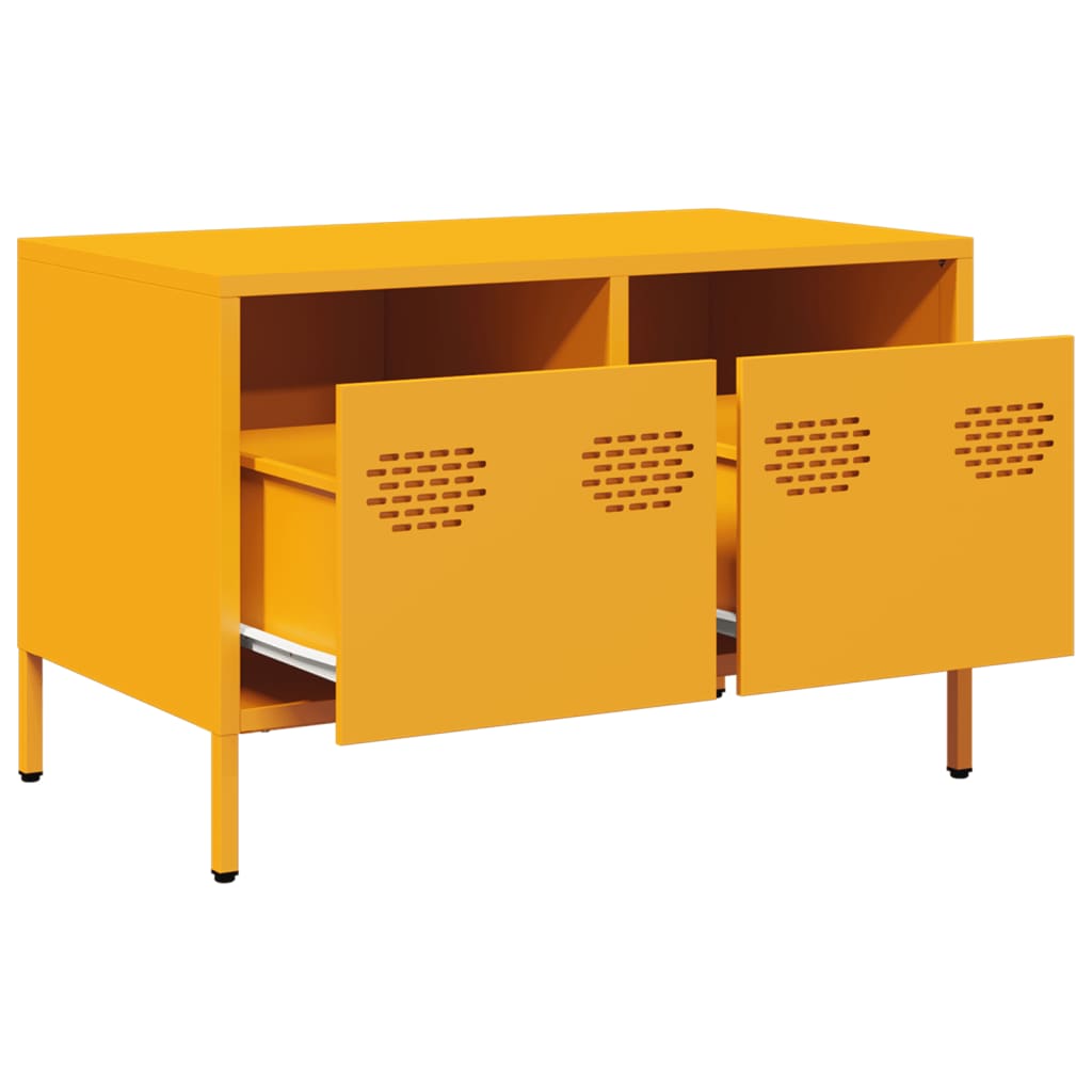 TV Cabinet Mustard Yellow 68x39x43,5 cm Cold-rolled Steel