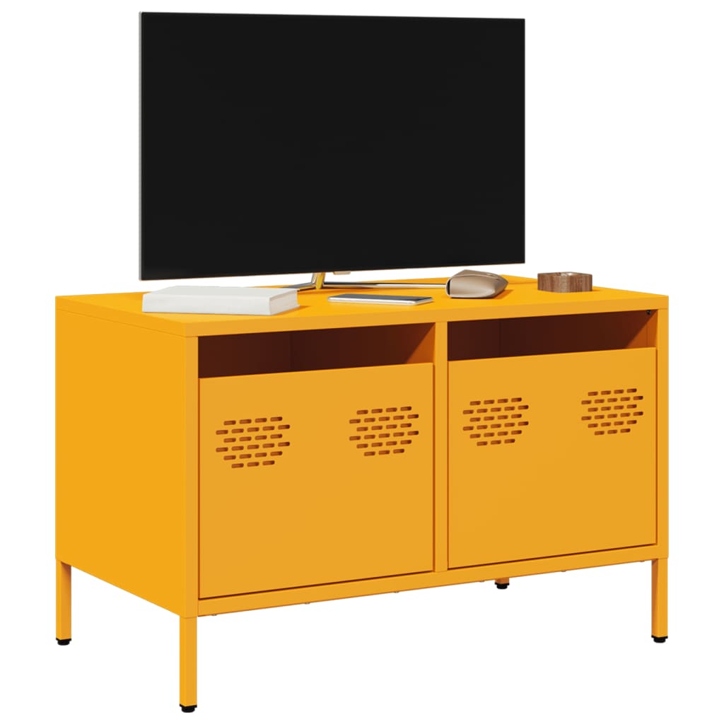 TV Cabinet Mustard Yellow 68x39x43,5 cm Cold-rolled Steel