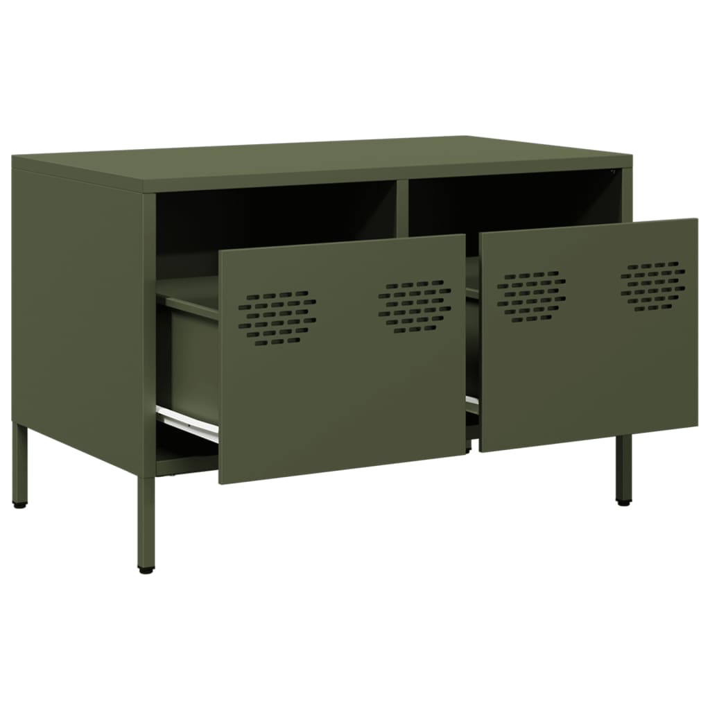 TV Cabinet Olive Green 68x39x43,5 cm Cold-rolled Steel