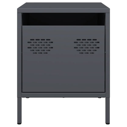 Bedside Cabinets 2 pcs Anthracite 35x39x43,5 cm Steel