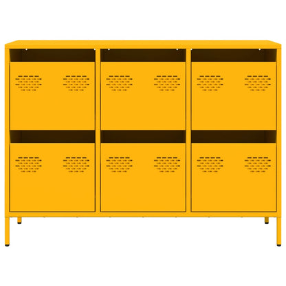 Sideboard Mustard Yellow 101.5x39x73.5 cm Cold-rolled Steel