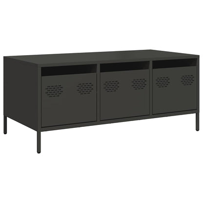 Coffee Table Black 101,5x50x43,5 cm Cold-rolled Steel