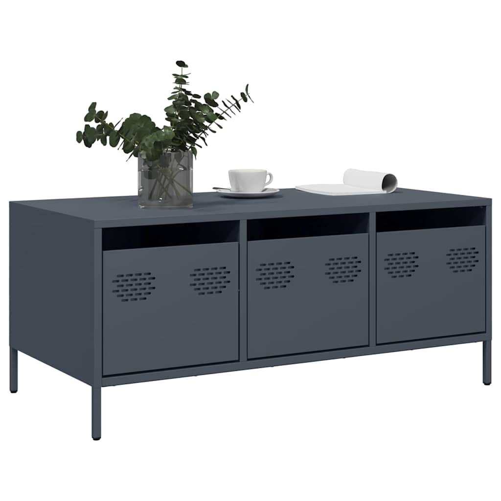 Coffee Table Anthracite 101,5x50x43,5 cm Cold-rolled Steel