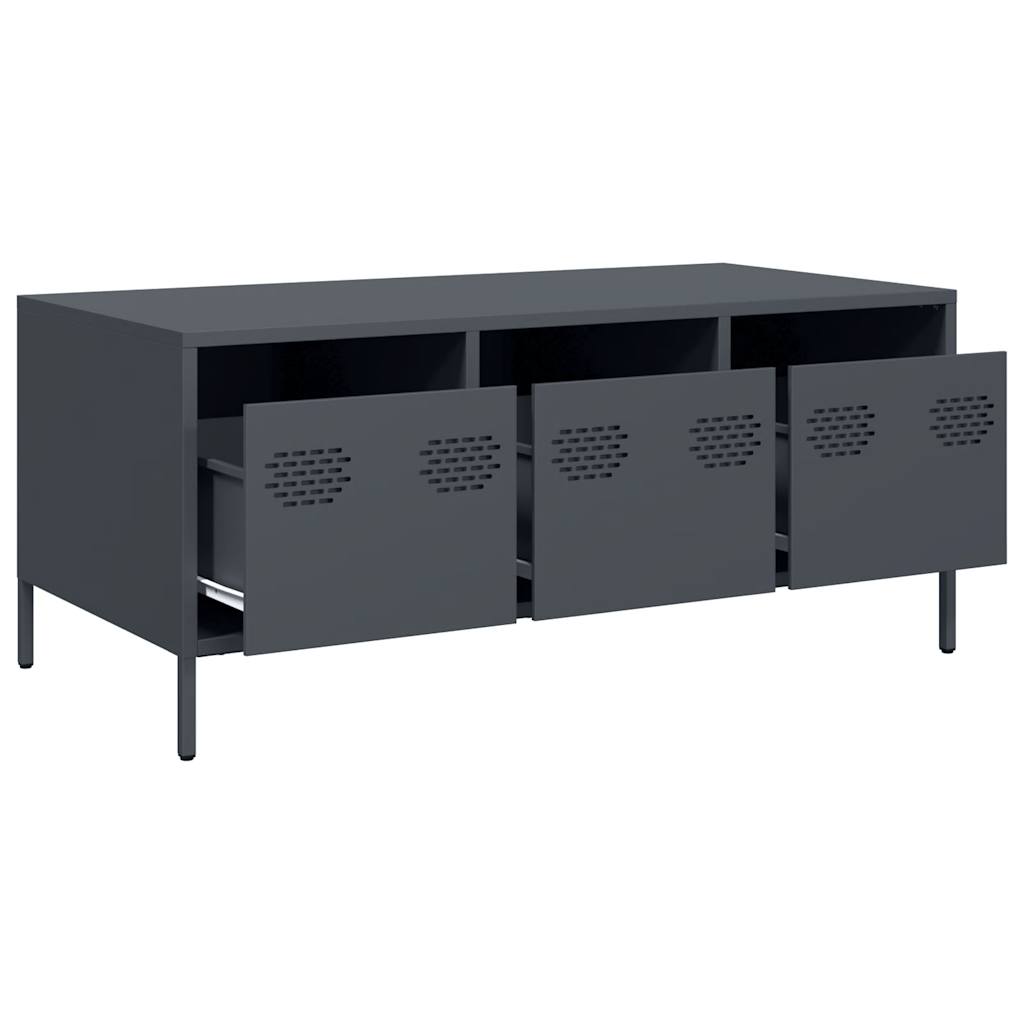 Coffee Table Anthracite 101,5x50x43,5 cm Cold-rolled Steel