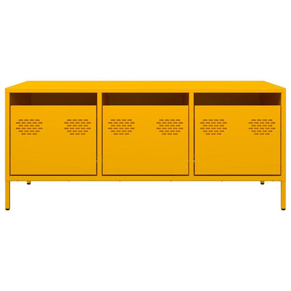 Coffee Table Mustard Yellow 101,5x50x43,5 cm Cold-rolled Steel