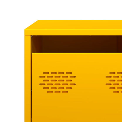 Coffee Table Mustard Yellow 101,5x50x43,5 cm Cold-rolled Steel