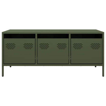 Coffee Table Olive Green 101.5x50x43.5 cm Cold-rolled Steel