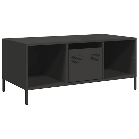 Coffee Table Black 101,5x50x43,5 cm Cold-rolled Steel