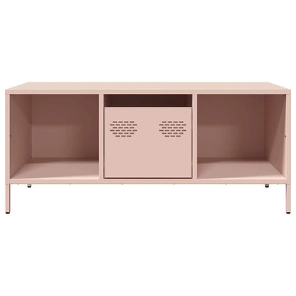 Coffee Table Pink 101,5x50x43,5 cm Cold-rolled Steel
