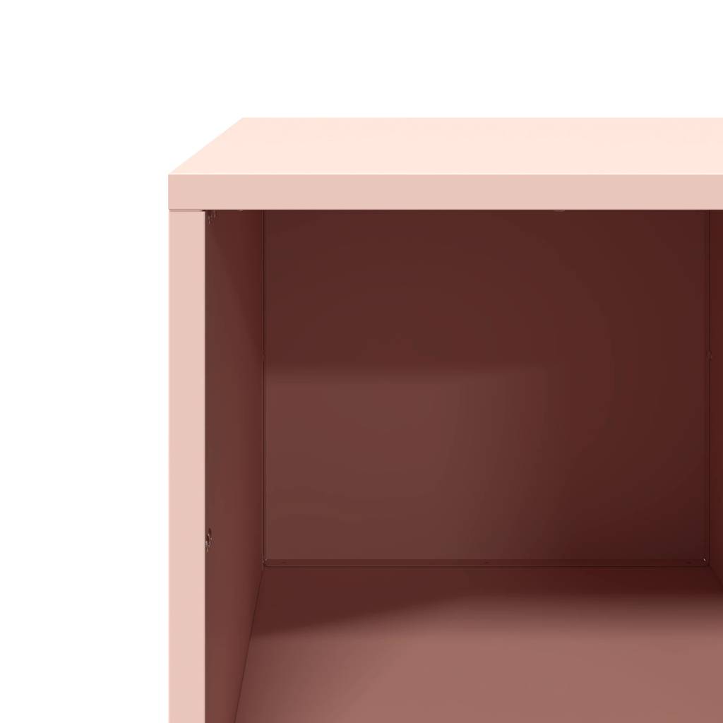 Coffee Table Pink 101,5x50x43,5 cm Cold-rolled Steel