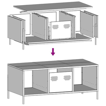 Coffee Table Anthracite 101,5x50x43,5 cm Cold-rolled Steel