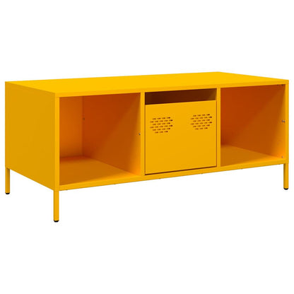 Coffee Table Mustard Yellow 101,5x50x43,5 cm Cold-rolled Steel